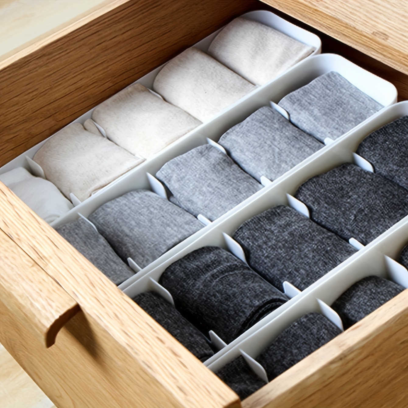 Sock Drawer Organizer Sock Underwear Organizer - Temu