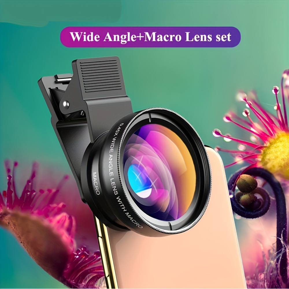 Objectif macro avec Clip - objectif de caméra Macro 10X pour