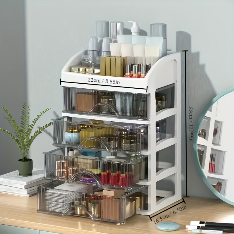 Organizador de maquillaje con 12 cajones, caja de almacenamiento