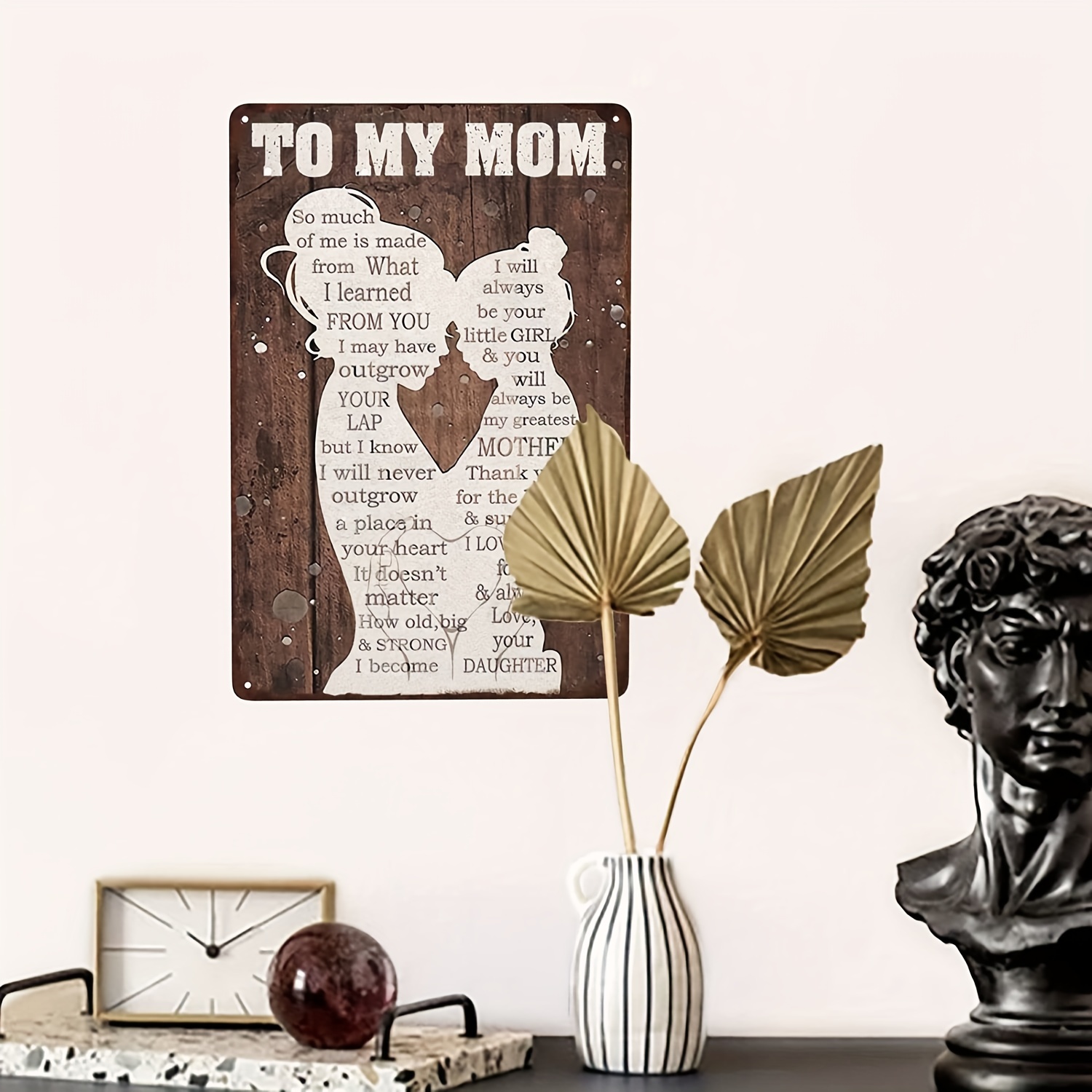 To My Mom Wall Hanging, Mother's Day Gift, Mom Wall Art, Gift for