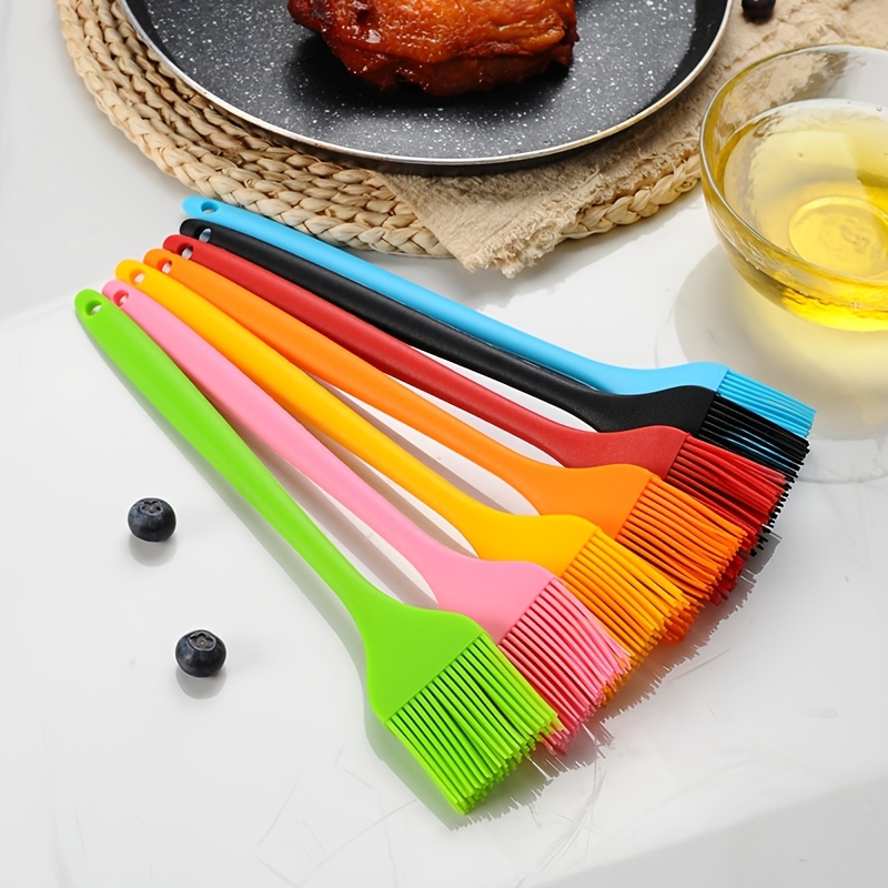 Silicone Heat Resistant Marinading Meat Grill Basting Pastry Brush for Oil  Butter Sauce Sausages Desserts Turkey Baster Grill Barbecue, yellow