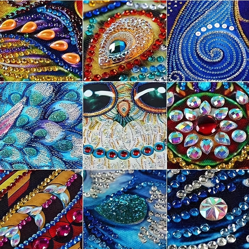 DIY 5D Diamond Painting Kit Owl Animal Shaped Diamonds, Rhinestones,  Mandala And Crystal Diamonds