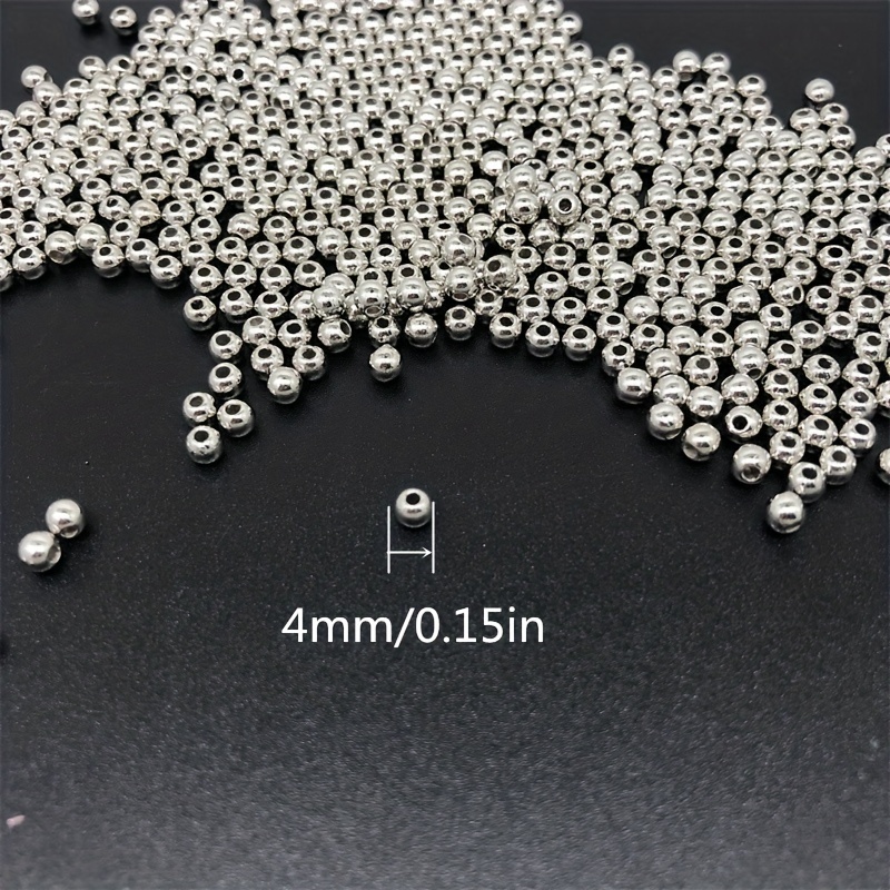 Genuine Beads Round Seamless Spacer Polishing Beads For Diy - Temu United  Arab Emirates