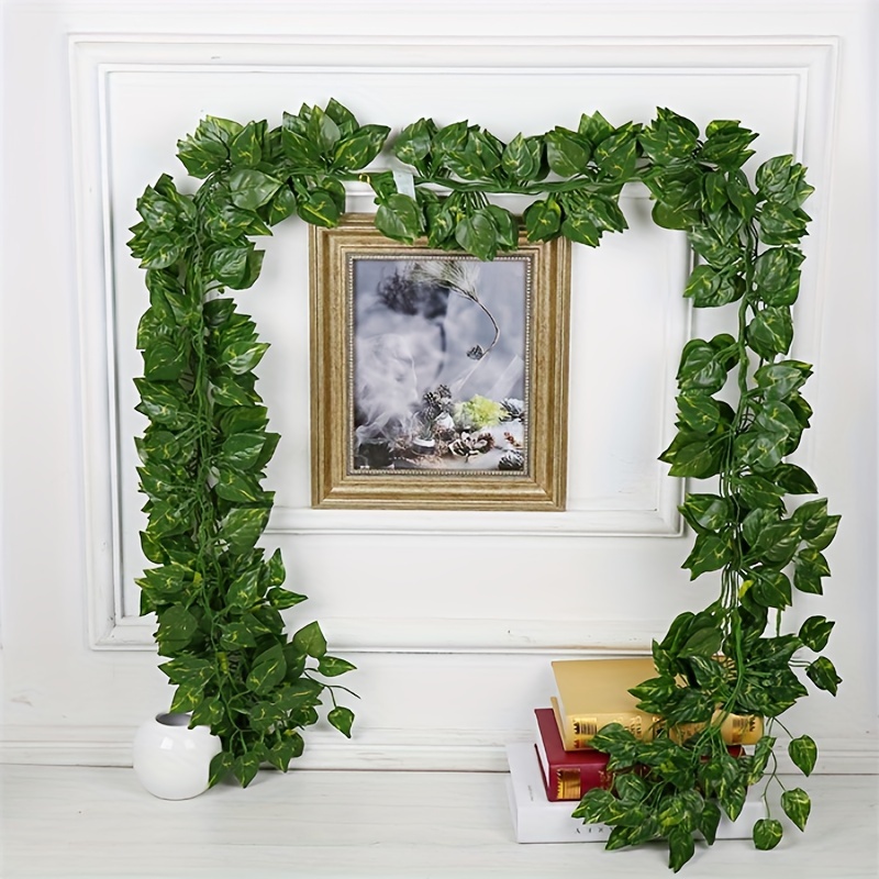 1/3/6Pcs 2M Artificial Plants Green Ivy Fake Leaves Garland Silk Wall  Hanging Vine for Home Garden Wedding Party Decor Wreath - AliExpress