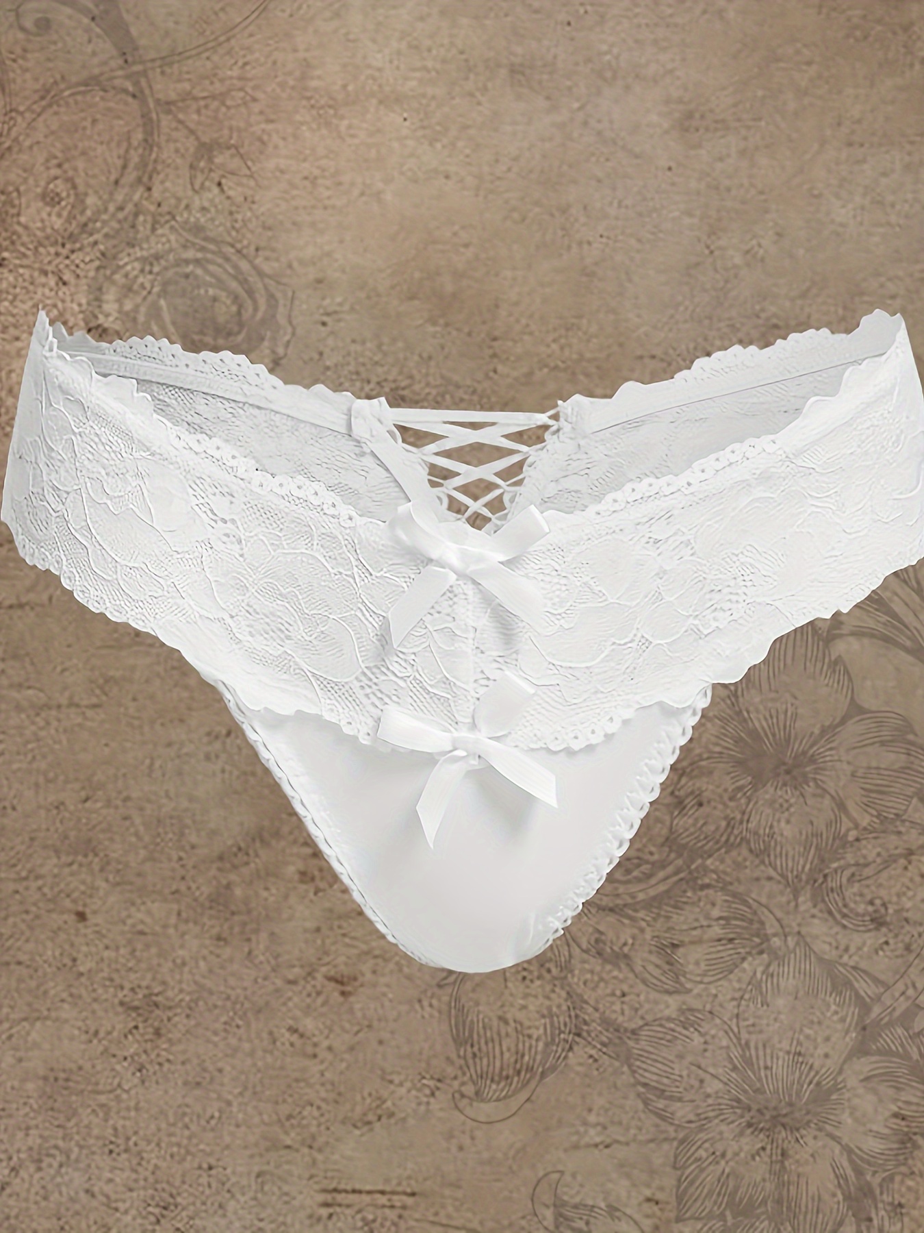 Women'secret Lace Full Panty White
