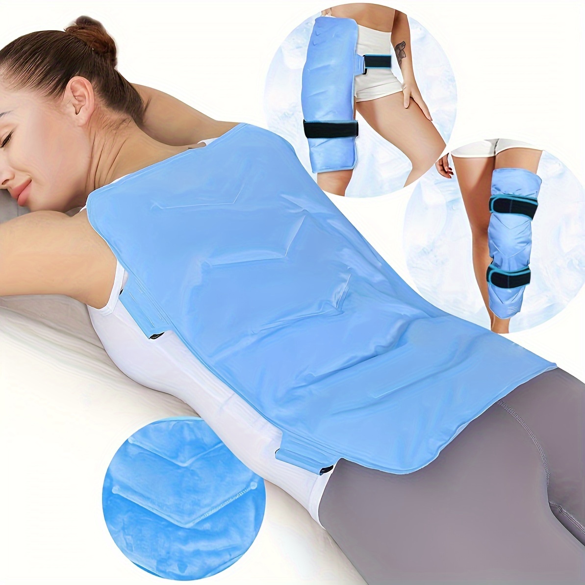 Reusable Large Ice Pack, For Relief Back Swelling, Bruises And