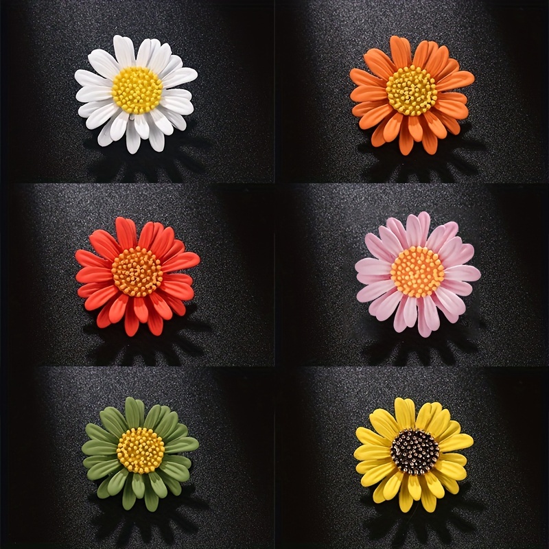 Delicate Simple Multi color Flower Shape Woven Brooch - Temu