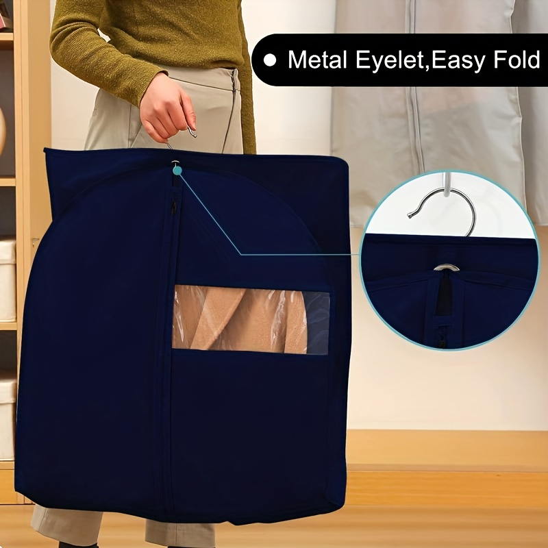 Luxury Oxford Cloth Garment Bag Zippered Closet Storage Organizer for Suits  Dress Coat Clothes Carry Cover Business Travel Cover 