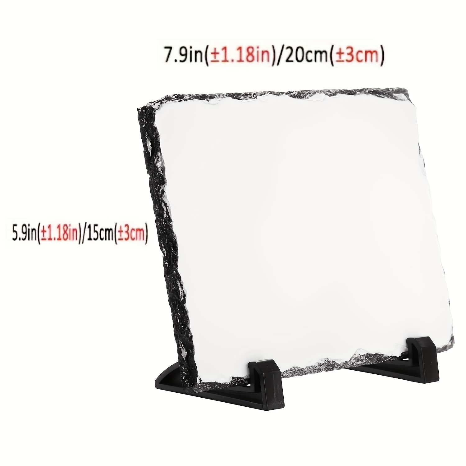 Sublimation Blank Stone Slate 7.8 - Customizable Heat Transfer Frame