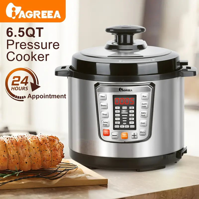 Iagreea 10-in-1 Electric Pressure Cooker, Slow Cooker, Rice Cooker