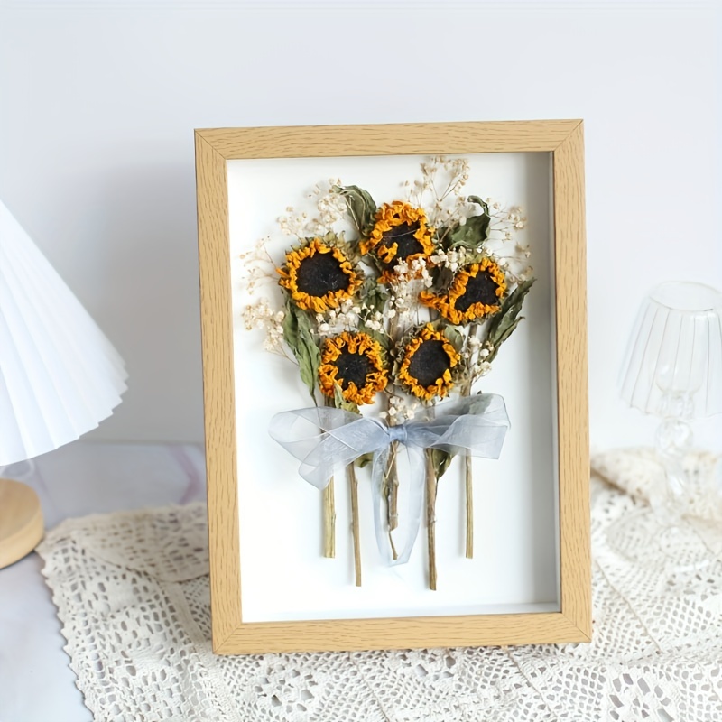 Van Gogh Sunflower Dried Flower Photo Frame Wall Decor - Temu