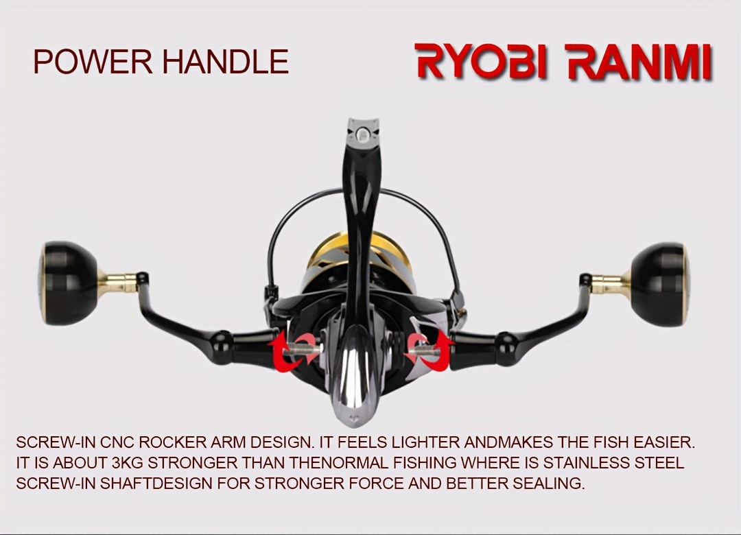Ryobi Ranmi Sw Ultralight Spinning Reel With Max Drag 4.7:1 - Temu Qatar