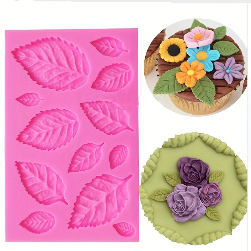 1pc leaf chocolate mold silicone   leaves   mold simulation plant shaped candy mold fondant mold biscuit mold for diy cake decorating tool baking tools kitchen gadgets kitchen accessories home kitchen items