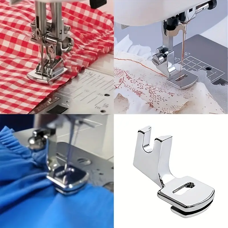 1pc Sewing Machine Accessories Wrinkled Pleated Presser Foot  Multifunctional Household Domestic Useful Things For Tools Thin Fabrics