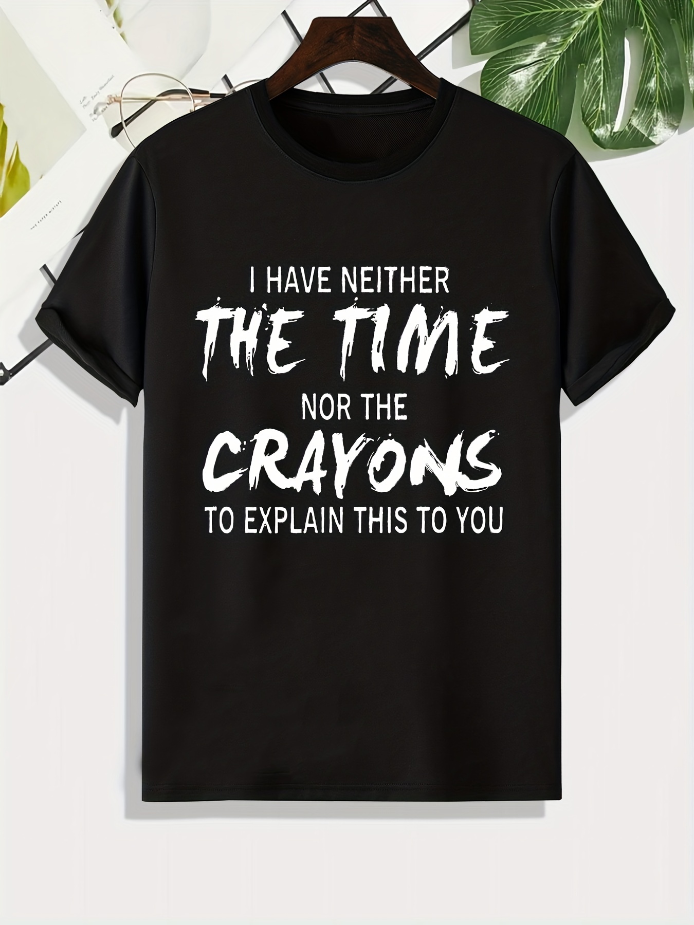 I Have Neither The Time Nor The Crayons Funny' Women's V-Neck T-Shirt
