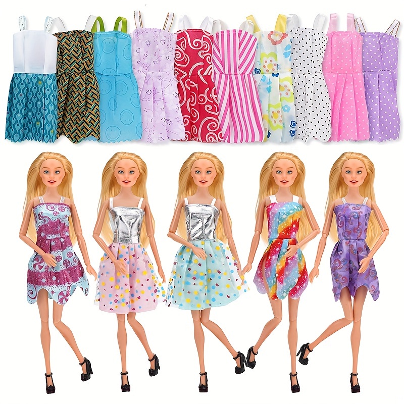 Lot de 10 robes de princesse pour soirée - Accessoires pour poupée