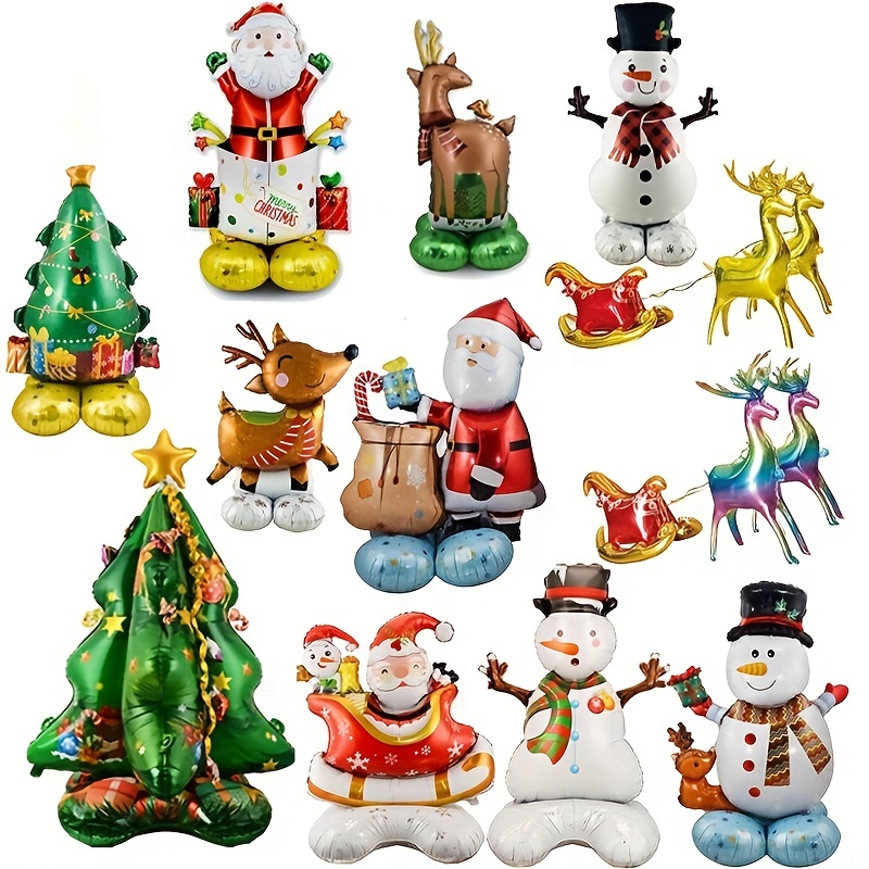 Inflatable Standing Christmas Aluminum Foil Balloon Snowman - Temu