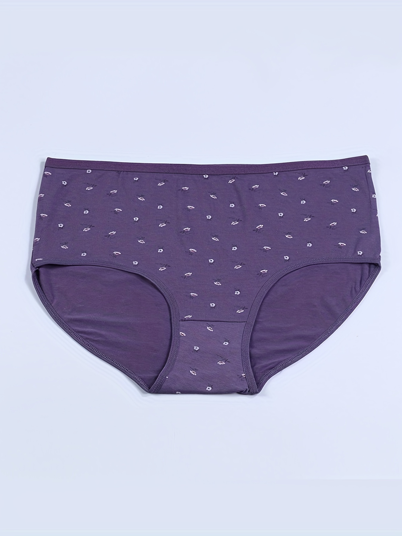 Plus Size Cute Panties Set Women's Plus Ditsy Floral Print - Temu