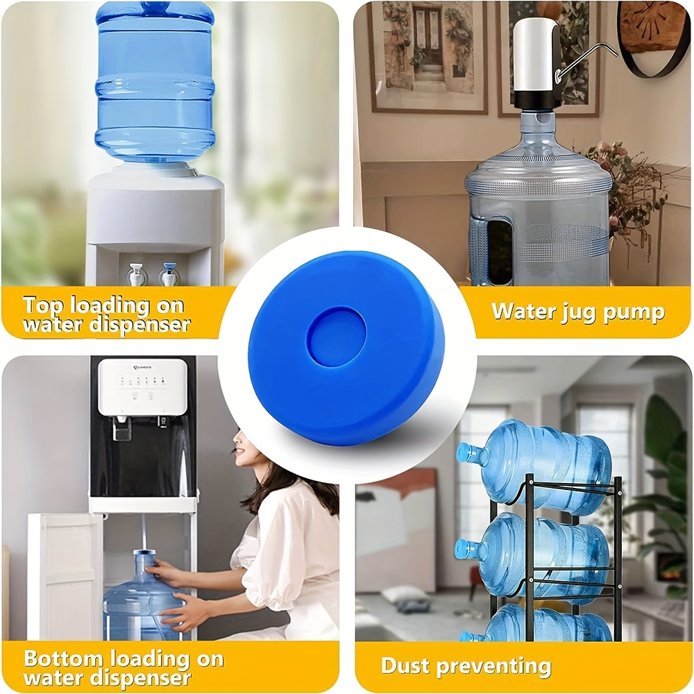 Water Bottle - Reusable Gallon Water Jug - Leak-proof, Non-spill Water  Bucket Snap On Lids Seal For Bottle, Blue - Temu