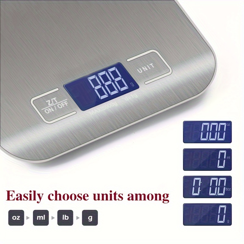5kg/7kg/10kg LCD Display Digital Kitchen Scale 1g High Precise Electronic Food  Scale for Cooking