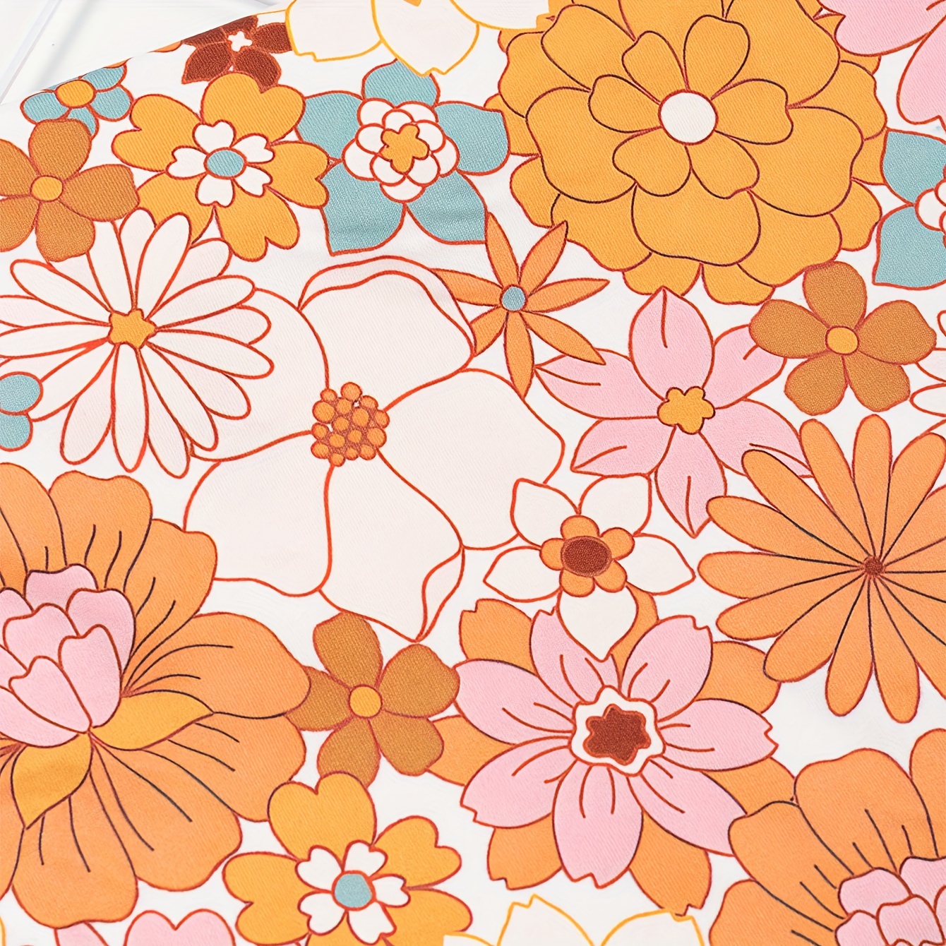 Blooming Flower Printed Short Plush Blanket for Girls