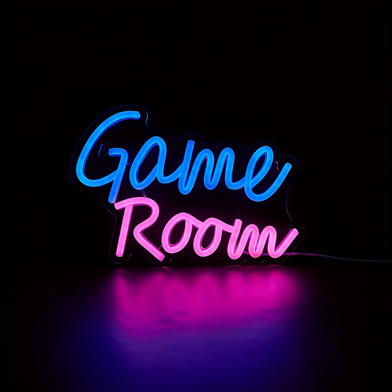 1pc Game Time LED Neon Sign, USB Powered LED Neon Light, Decorative LED  Atmosphere Lights For Wedding Birthday Party Holiday Man Cave Bar Bedroom  Game