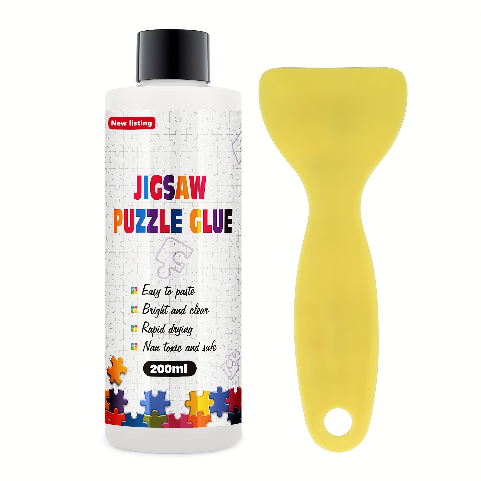 120ml Multifunctional Jigsaw Puzzle Conserver Glue Self Apply Non- Toxic  Fast Dry Transparent Gel for Stick Paper - AliExpress