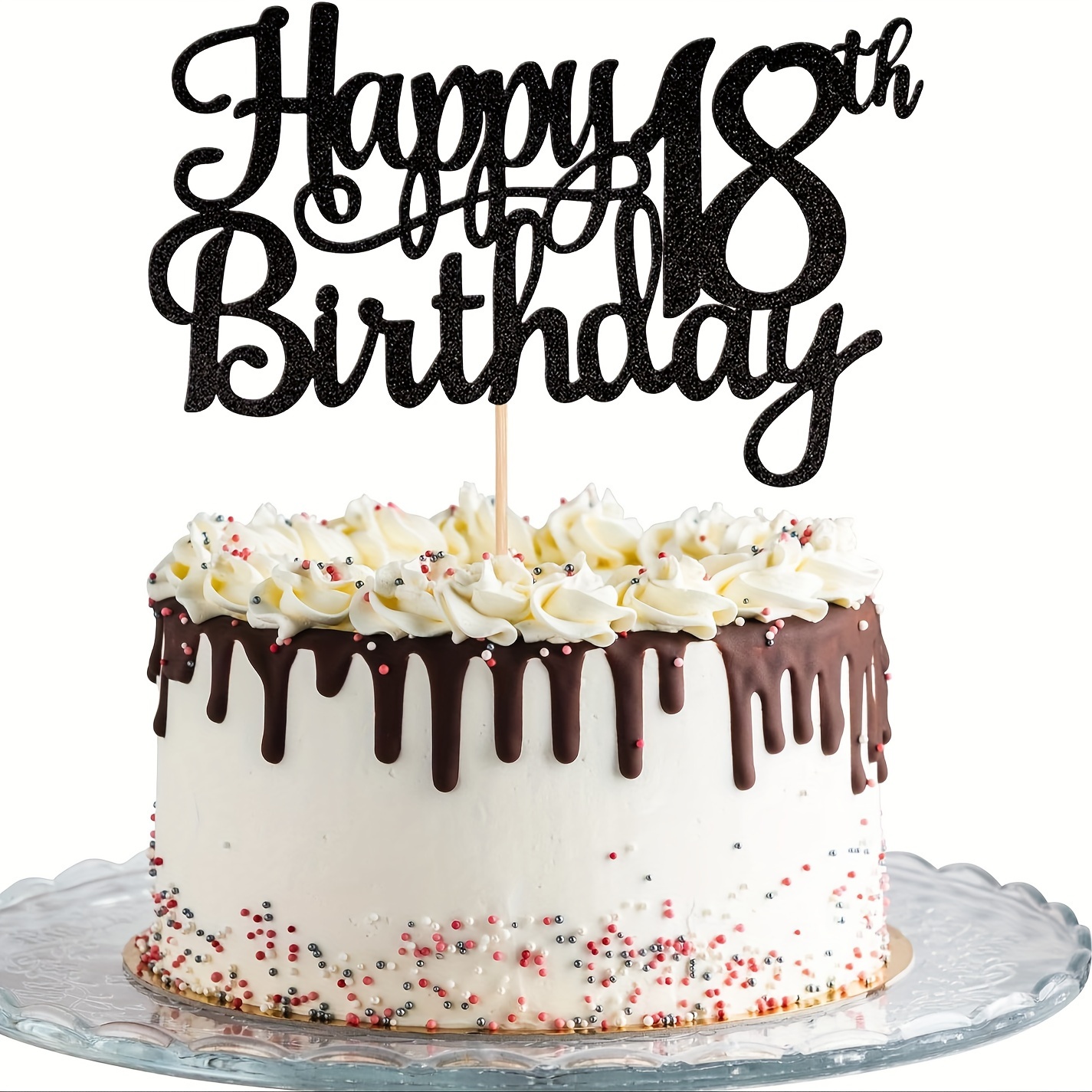 Decoración de pastel de feliz cumpleaños, 20 piezas de acrílico dorado para  cupcakes para niños, niñas, mujeres, hombres, suministros de decoración de