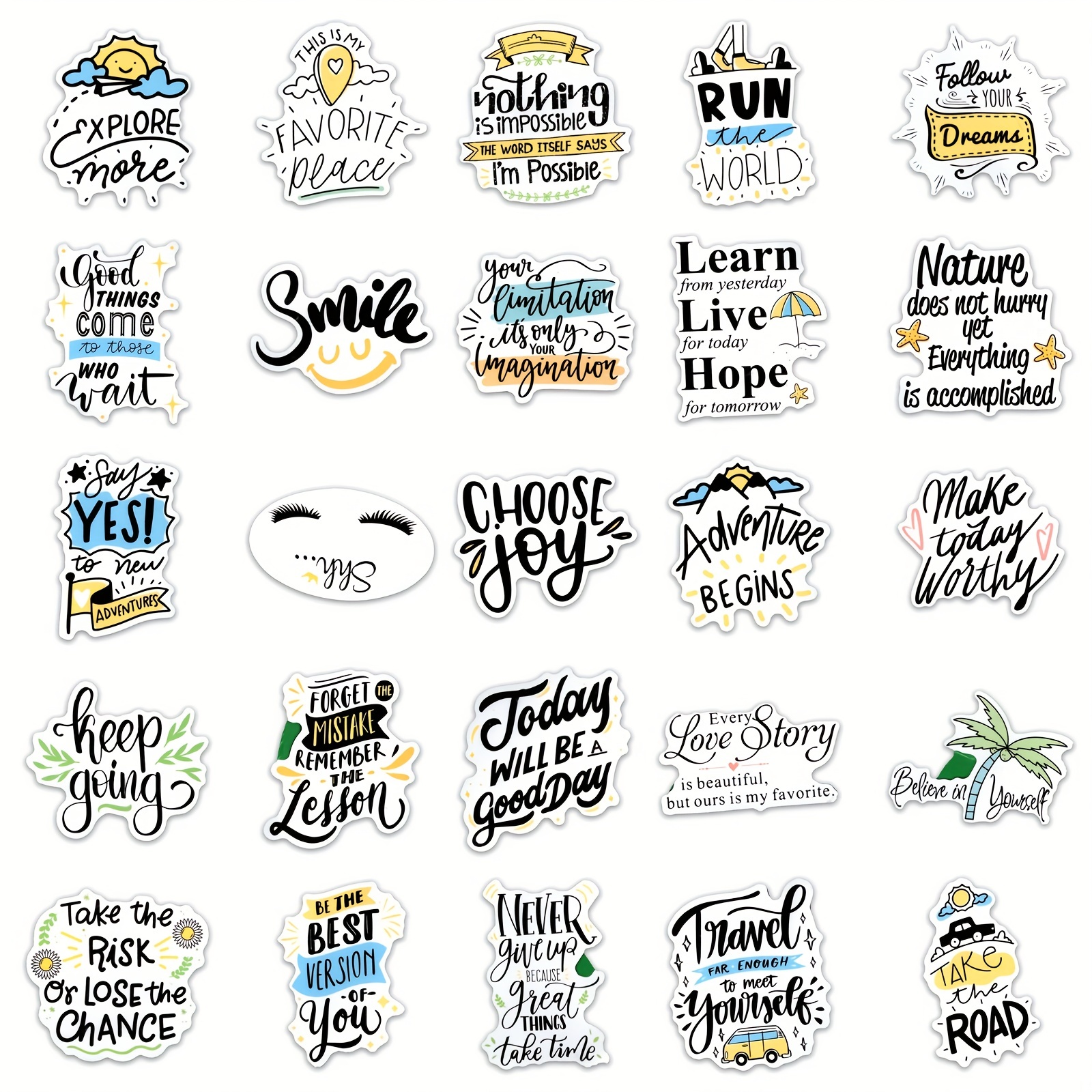 640Pcs Planner Stickers Inspirational for Teens Students Teachers Adults  Motivational Quote Stickers for Journaling Calendar Scrapbook, 20Pcs x