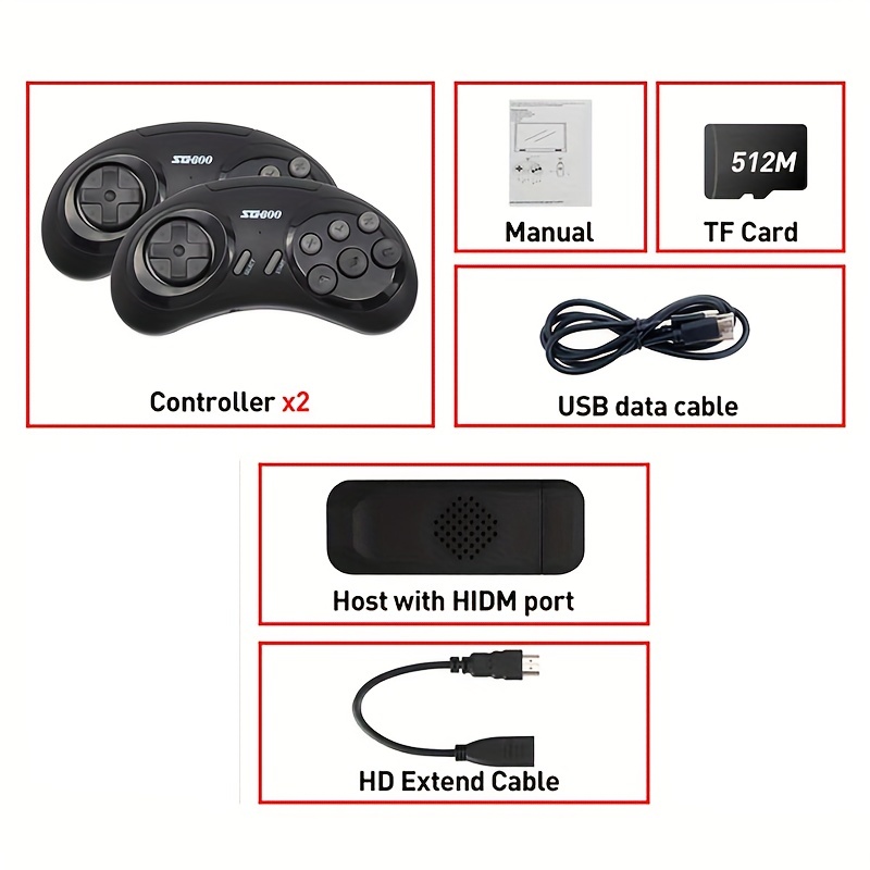 retro games console, Game Stick HDMI-compatible, for sega genesis md mega