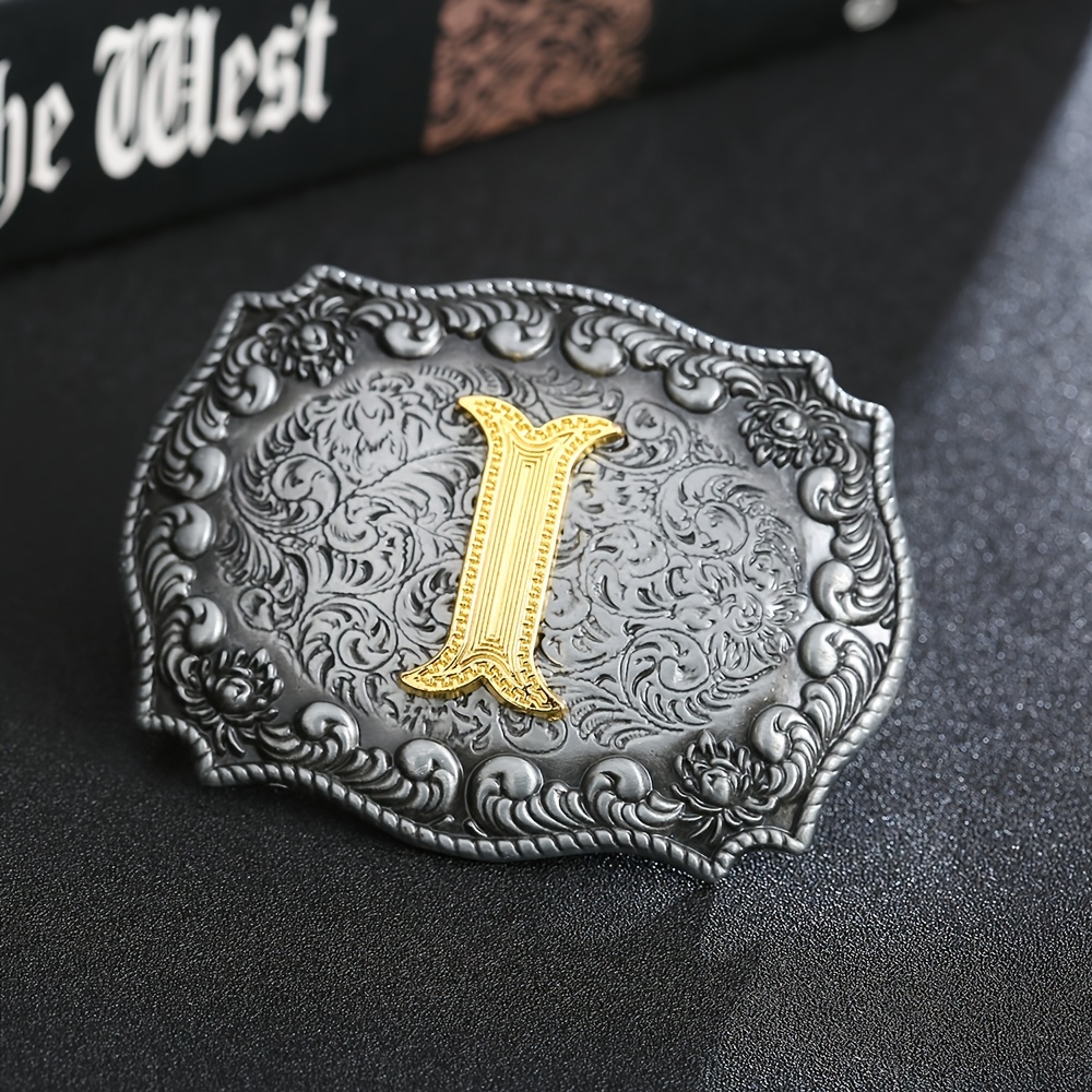 Western Cowboy Letter Pattern Buckle, Men's Novel Belt Buckle - Temu