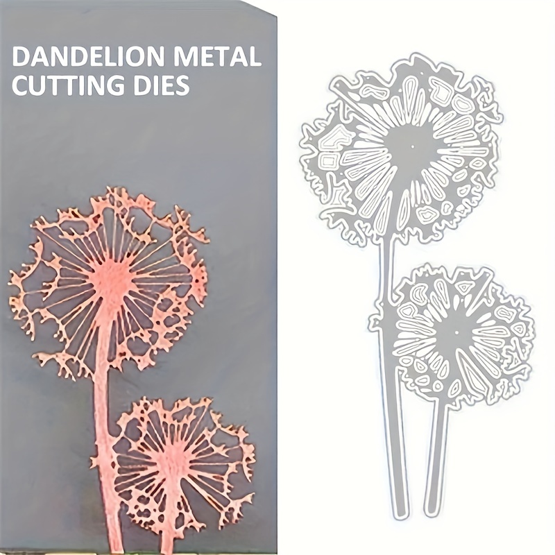 

1pc Dandelion Metal Cutting Dies Stencil Embossing Carbon Steel Die Cutting Paper Die Etching Cutting Die