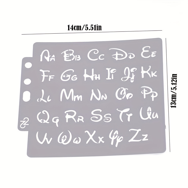 Alphabet Letter Stencils Template Painting Scrapbooking - Temu