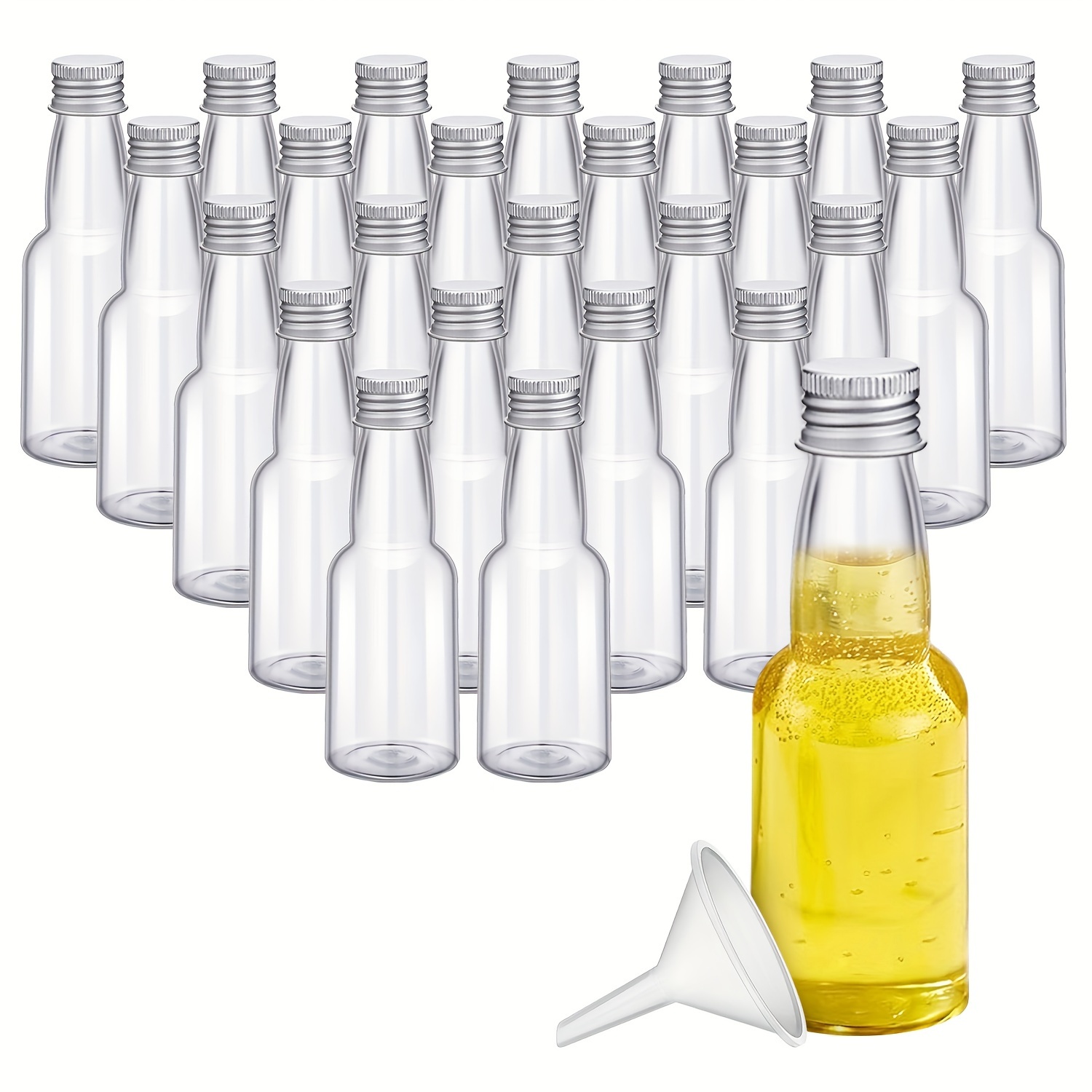 Mini Bottiglie Vetro - Bottiglie di Vetro - Bottiglie Vetro Con Tappo - Bottigliette  Vetro Bomboniere (50, 100 ml)