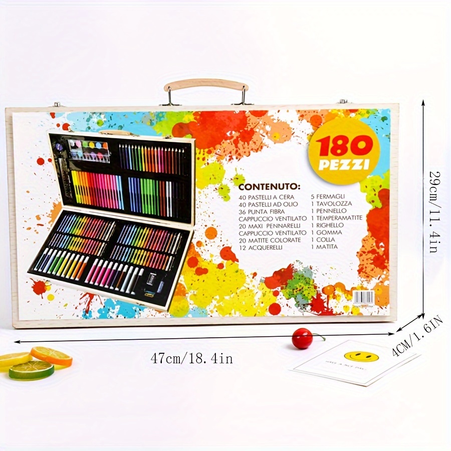 208pcs Childrens Art Supplies Drawing Art Kit Watercolor - Temu