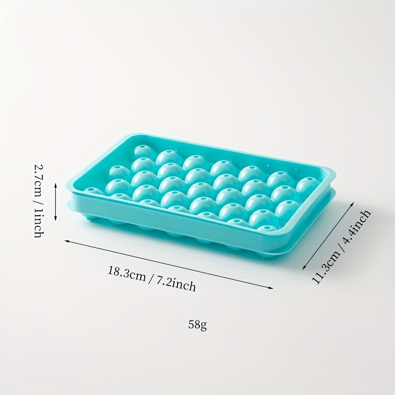Ice Cube Tray with Lids, 1-inch Ice Cube Maker, Covered Ice Cube Tray,  No-Spill Food Grade Silicone Ice Cube Mold with Cover, Easy Release Ice  Maker