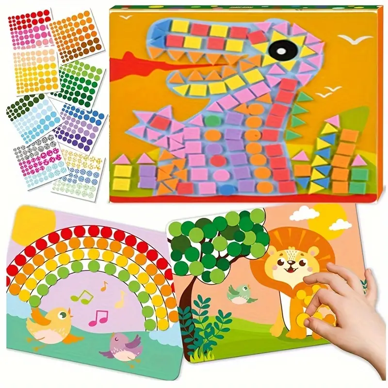 Sticker Puzzle Art Kit Sticker Book For Kids Students Gift - Temu