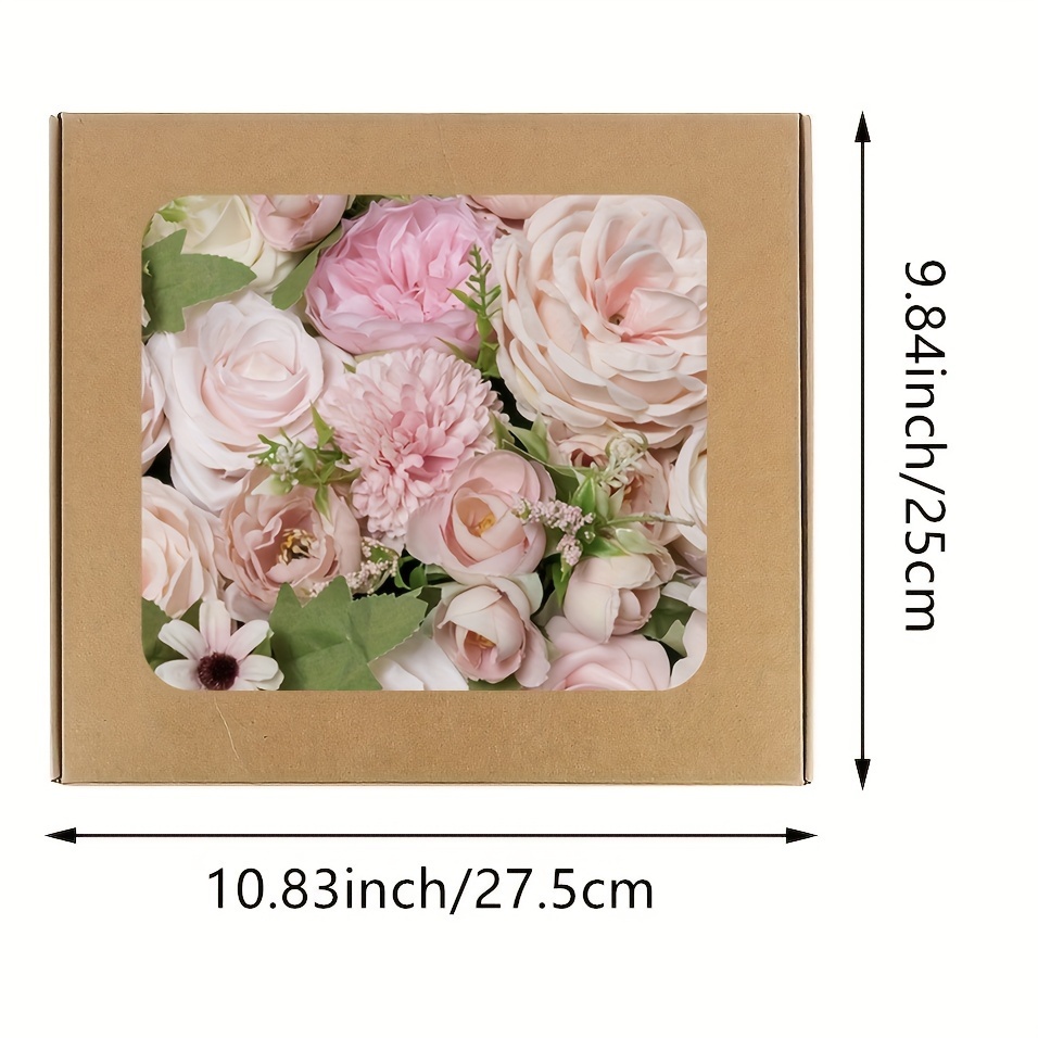 Rose fiori artificiali bouquet rosa box set per fai-da-te sposa