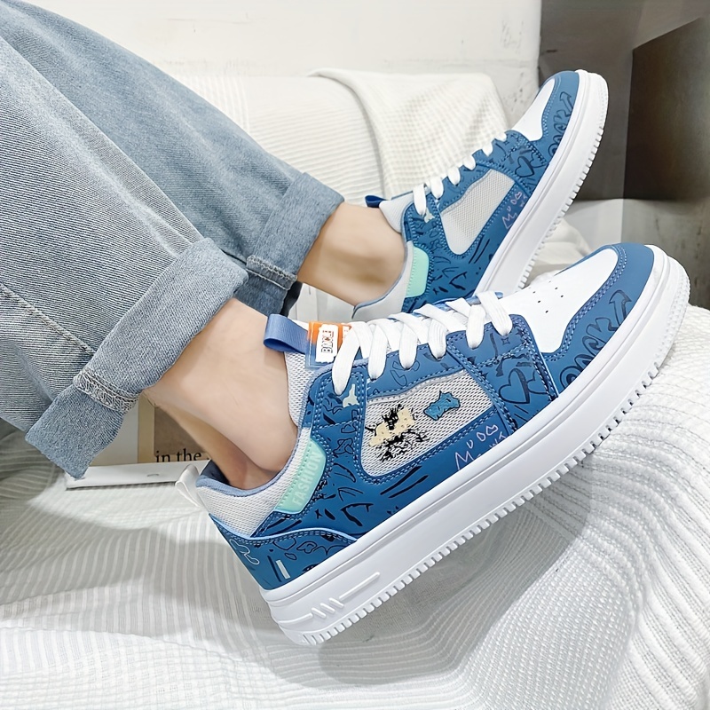 Men's Cartoon Graphic Lace-up Sneakers