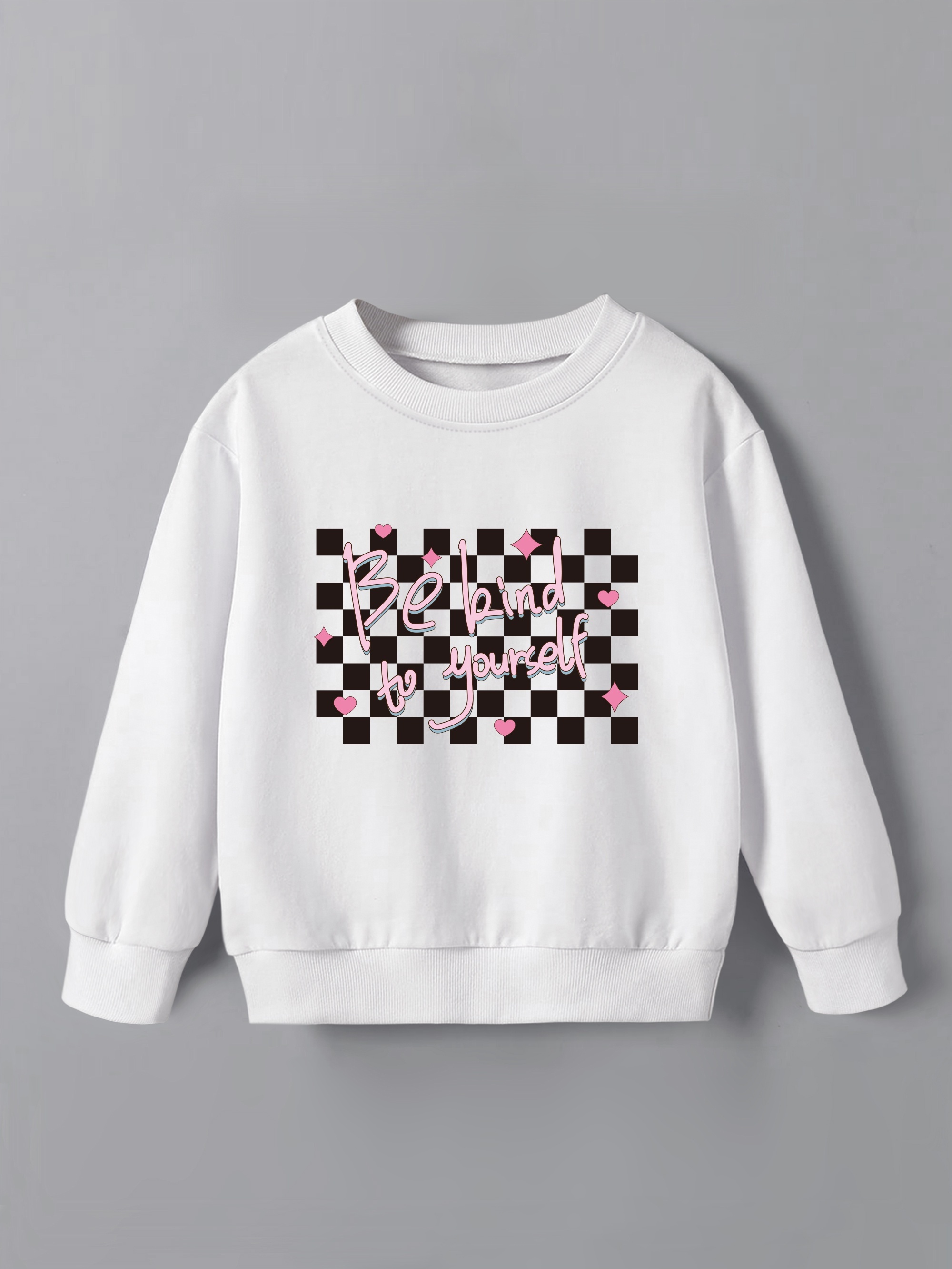 Baby Boy Girl Fall Outfits Checkered Plaid Pullover Sweatshirt Top Pants Set Trendy Toddler Checkerboard Outfit A6 White 18 24 Months