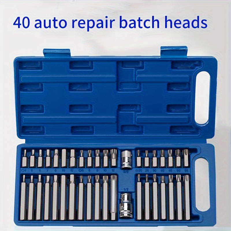 

Star Batch Set Special Tools For Auto Repair And Maintenance, Hexagon Handle Wrench Sockets Flower Plum Blossom Batch Bits