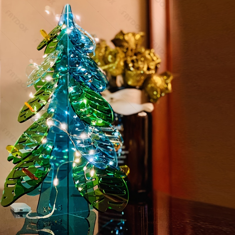 Beautiful Words Winter Home Believe Christmas Tree Acrylic - Temu