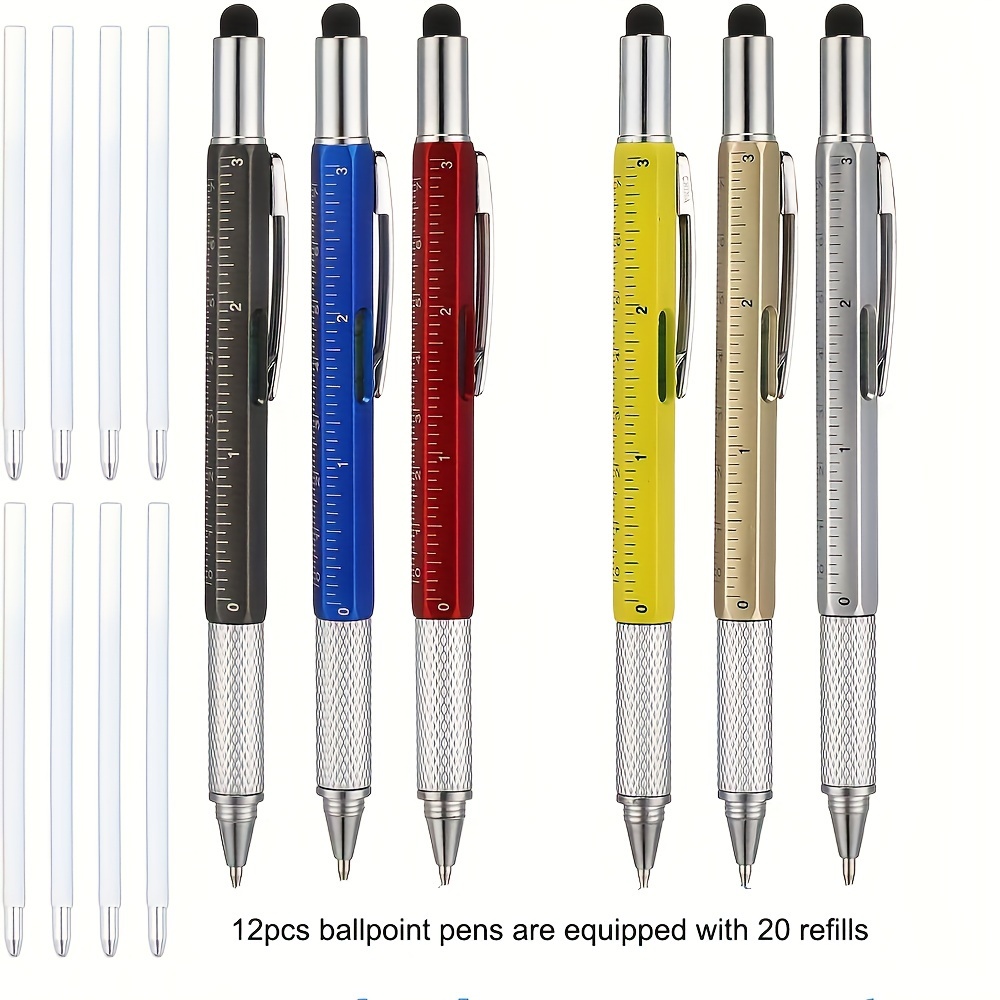 Multi Tool Tech Pen Gift Pen Men Dad Screwdriver Pen Ruler 1 - Temu