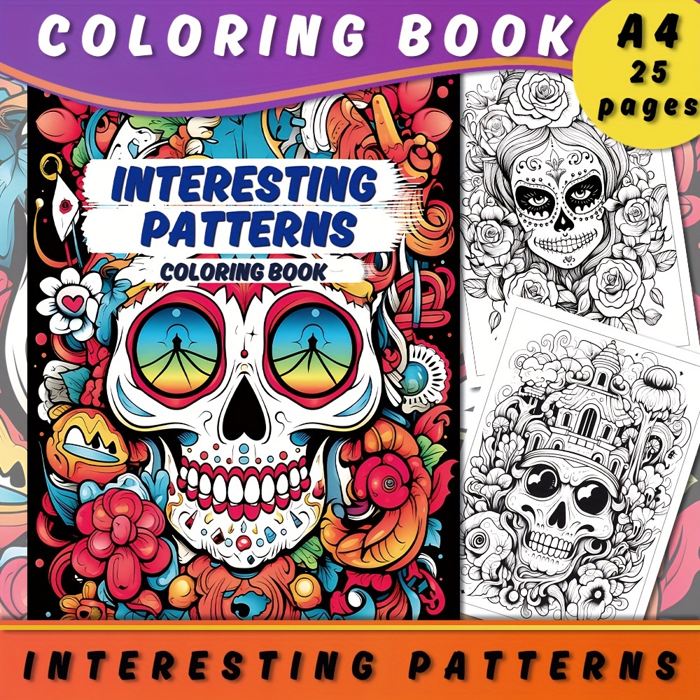 (A4 Paper With 25 Thick Pages, Flip-up And Sealed) 1pc Dog-themed Coloring  Book, A Stress-relieving Coloring Book For Adults, Halloween And Christmas