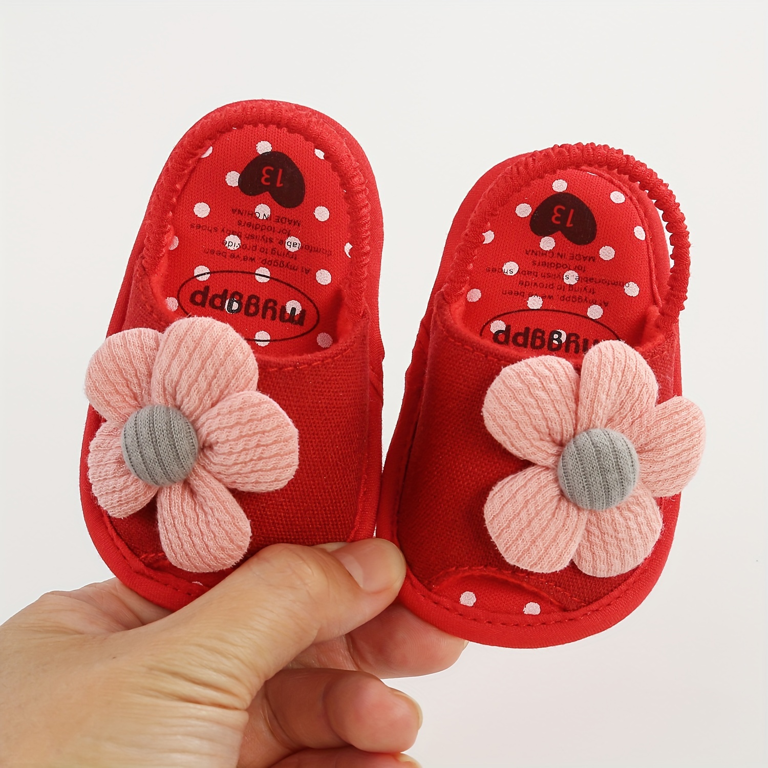 Fleece Chinese slippers for babies and toddlers