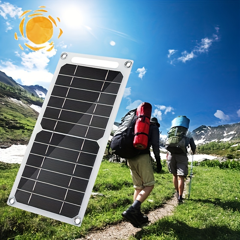 1 Unidad Panel Solar Portátil Placa Solar 5v Carga Segura - Temu Chile
