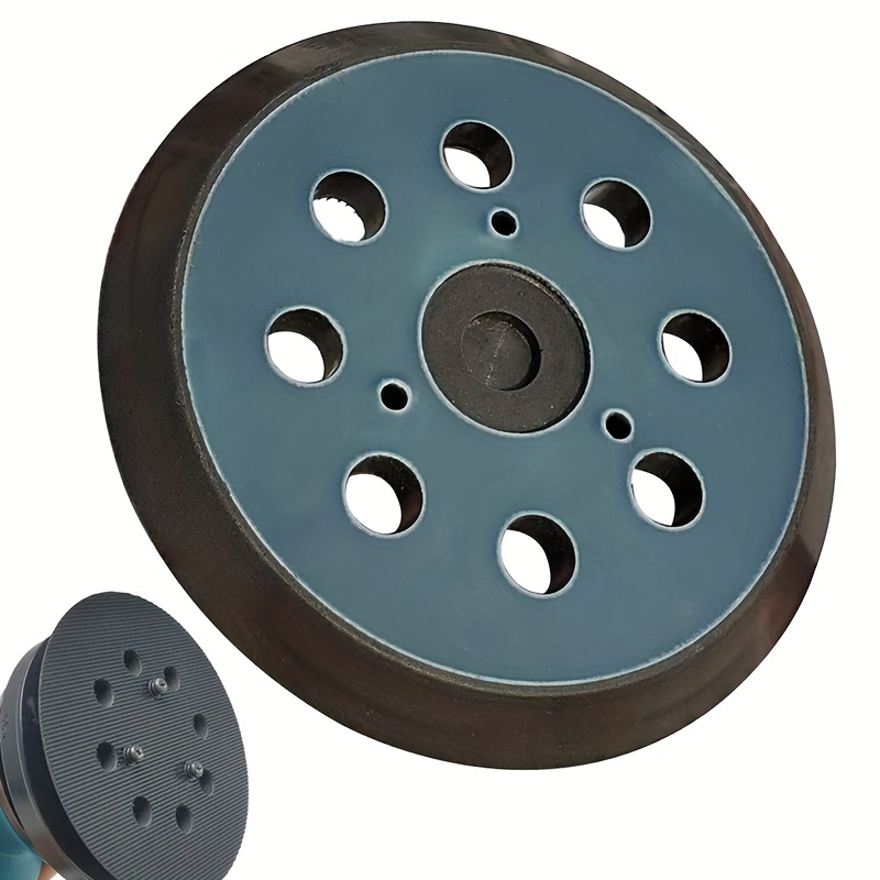 2023, tampon de ponçage makita 125mm disque de ponçage à 8 trous Makita 5  pouces Tampon de ponçage (noir)
