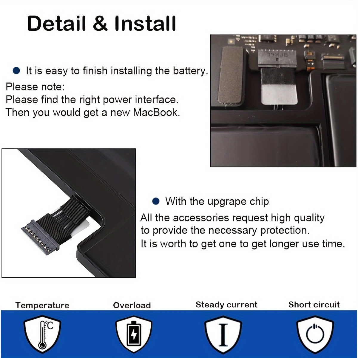 A1466 Battery Higher Capacity 8000mah For Macbook Air - Temu