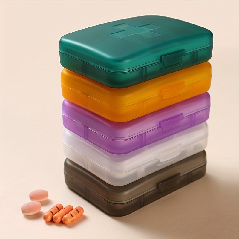 1 Caja Pequeña Enfermos Caja Portátil Medicamentos Viaje - Temu