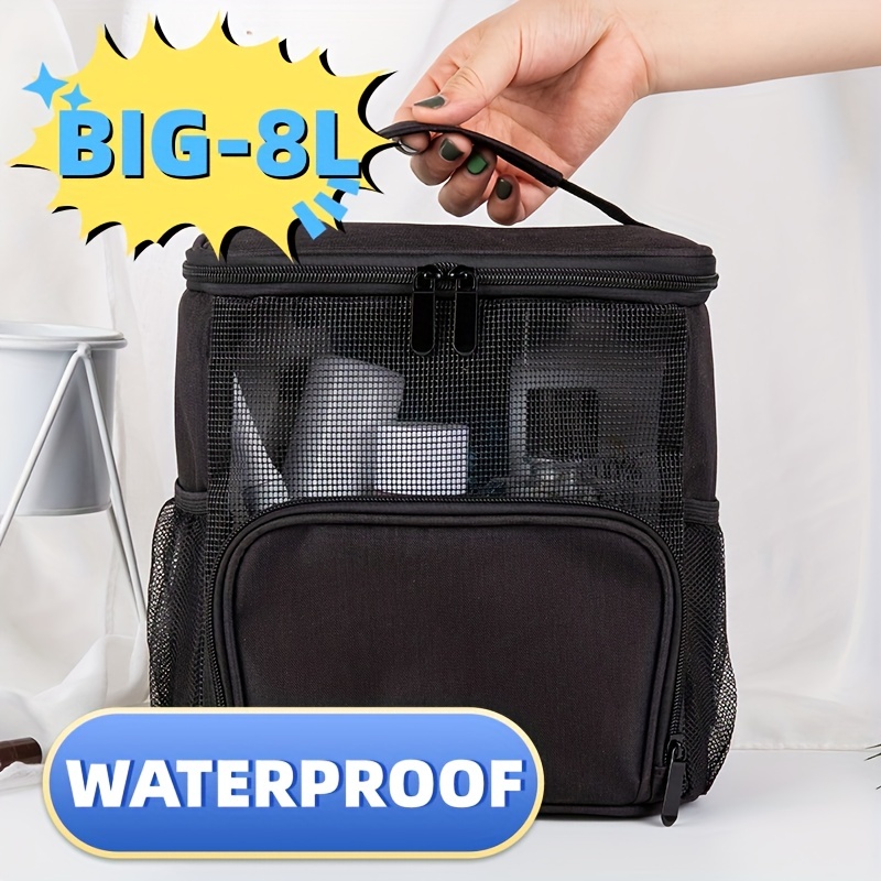 Portable Makeup Bag, Cosmetic Storage Bag With Zipper And Handle,  Waterproof Toiletry Bag For Travel - Temu United Arab Emirates